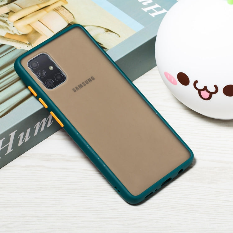 For Samsung Galaxy A71 Skin Hand Feeling Series Shockproof Frosted PC+ TPU Protective Case
