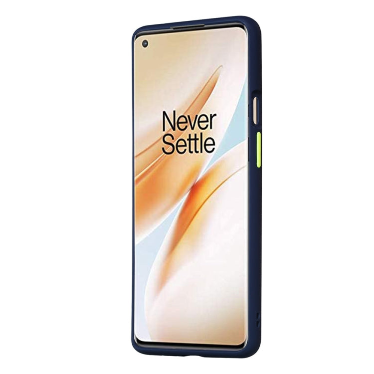 For OnePlus 8 Pro Skin Hand Feeling Series Anti-fall Frosted PC+ TPU Protective Case