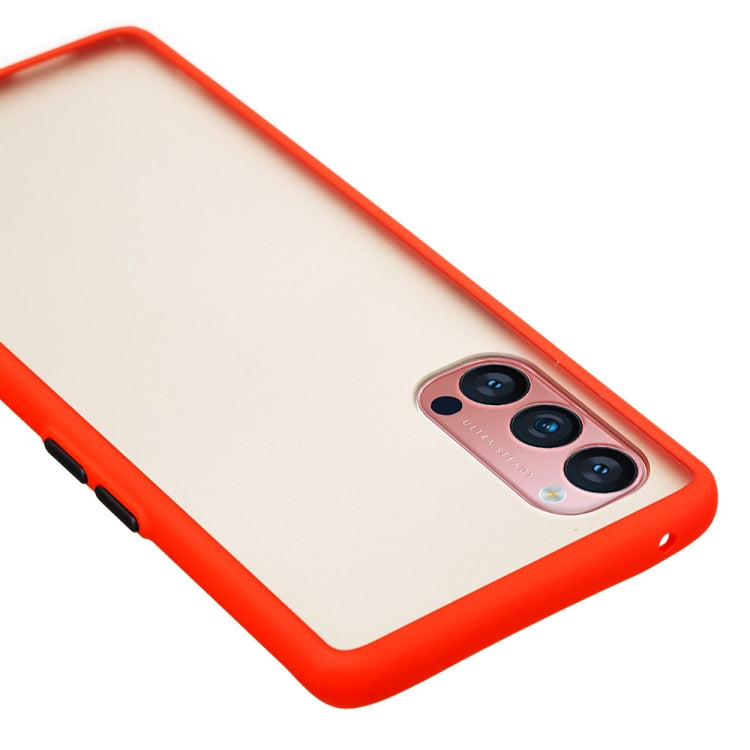 For OPPO Reno4 Pro 5G Skin Hand Feeling Series Anti-fall Frosted PC+ TPU Protective Case