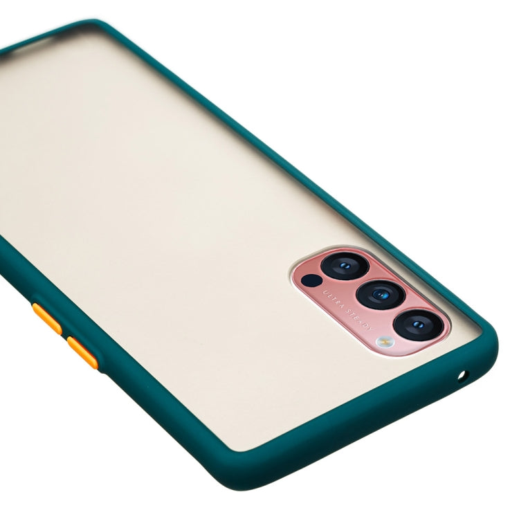 For OPPO Reno4 Pro 5G Skin Hand Feeling Series Anti-fall Frosted PC+ TPU Protective Case