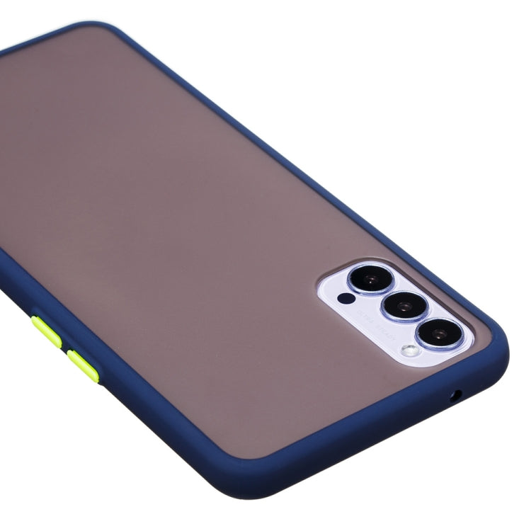 For OPPO Reno4 5G Skin Hand Feeling Series Anti-fall Frosted PC+ TPU Protective Case