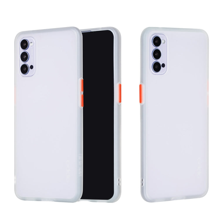 For OPPO Reno4 5G Skin Hand Feeling Series Anti-fall Frosted PC+ TPU Protective Case