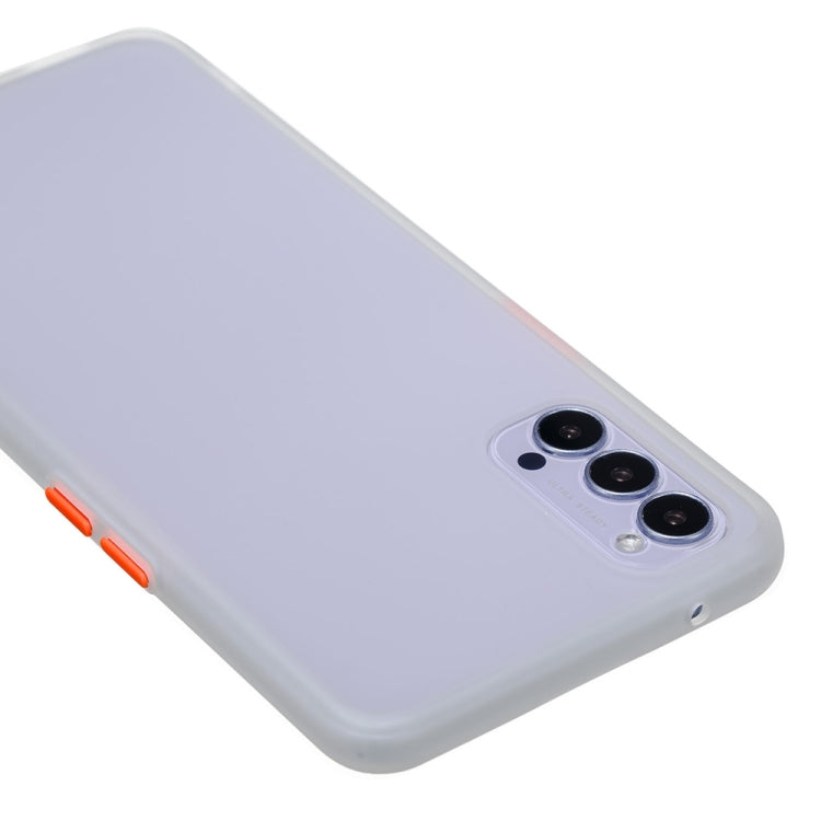 For OPPO Reno4 5G Skin Hand Feeling Series Anti-fall Frosted PC+ TPU Protective Case