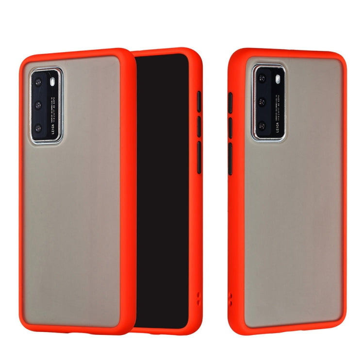 For Huawei P40 Skin Hand Feeling Series Anti-fall Frosted PC+ TPU Protective Case