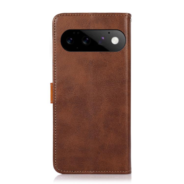 For Google Pixel 11 / 11 Pro KHAZNEH Dual-color Cowhide Texture Flip Leather Phone Case