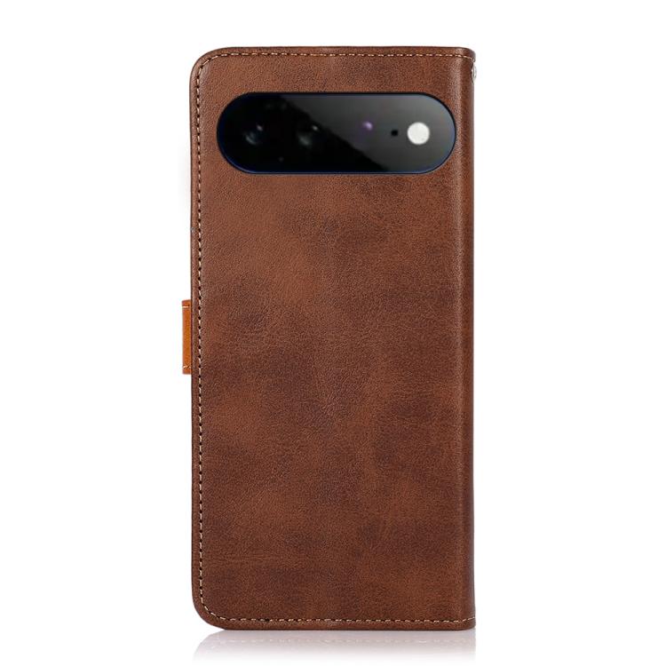 For Google Pixel 11 Pro XL KHAZNEH Dual-color Cowhide Texture Flip Leather Phone Case