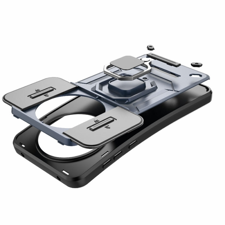 For Huawei Mate 70 5G Sliding Camshield TPU + PC Shockproof Phone Case with Holder