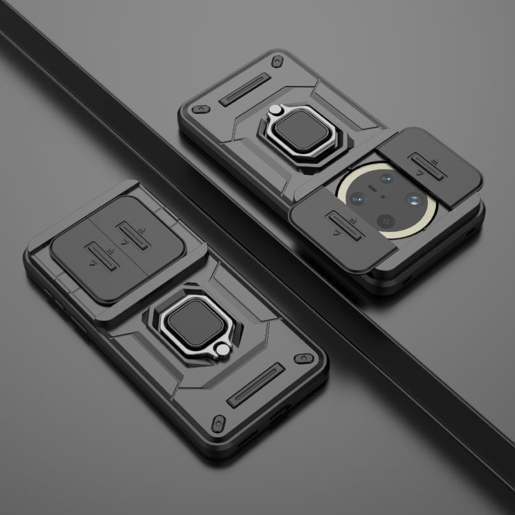 For Huawei Mate 70 Pro 5G / 70 Pro+ 5G Sliding Camshield TPU + PC Shockproof Phone Case with Holder