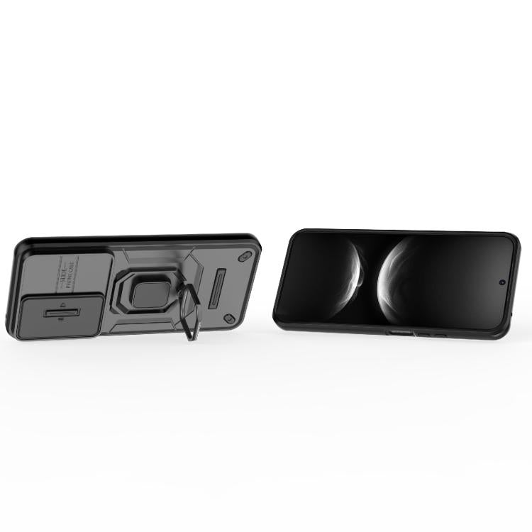 For Huawei nova 14 5G Sliding Camshield TPU + PC Shockproof Phone Case with Holder