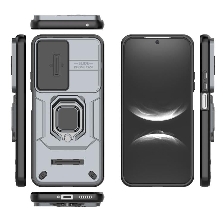 For Huawei nova 14 5G Sliding Camshield TPU + PC Shockproof Phone Case with Holder