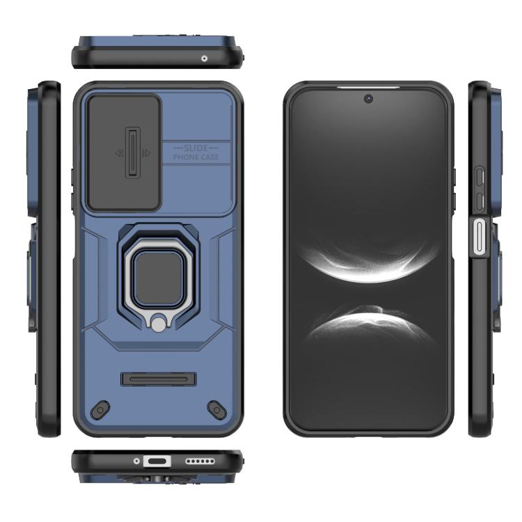 For Huawei nova 14 5G Sliding Camshield TPU + PC Shockproof Phone Case with Holder