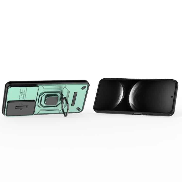 For Huawei nova 14 5G Sliding Camshield TPU + PC Shockproof Phone Case with Holder