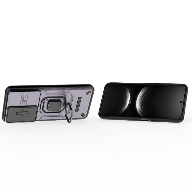 For Huawei nova 14 5G Sliding Camshield TPU + PC Shockproof Phone Case with Holder