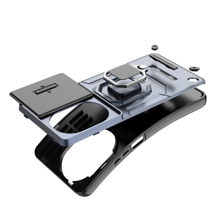 For Huawei nova 14 Pro 5G Sliding Camshield TPU + PC Shockproof Phone Case with Holder