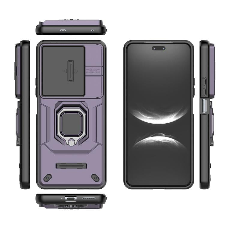 For Huawei nova 14 Pro 5G Sliding Camshield TPU + PC Shockproof Phone Case with Holder