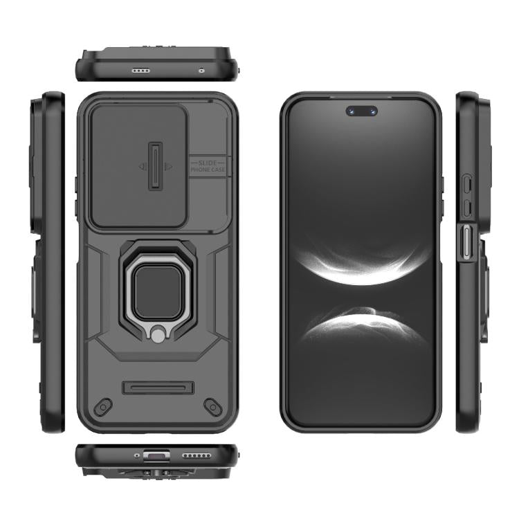For Huawei nova 14 Ultra 5G Sliding Camshield TPU + PC Shockproof Phone Case with Holder