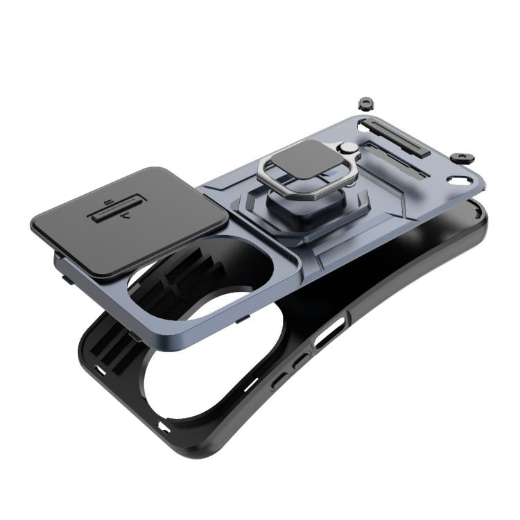 For Huawei nova 14 Ultra 5G Sliding Camshield TPU + PC Shockproof Phone Case with Holder
