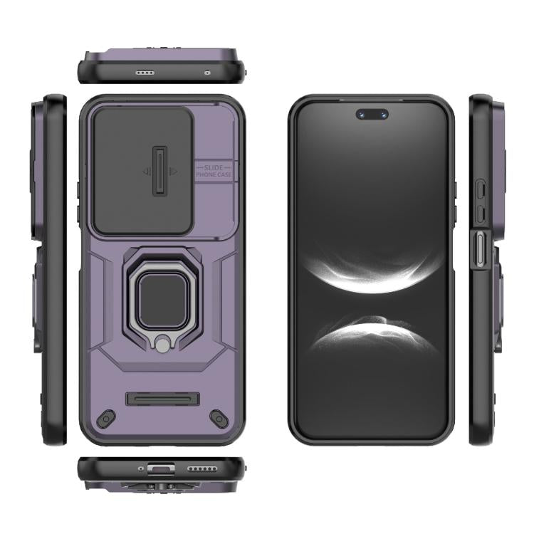 For Huawei nova 14 Ultra 5G Sliding Camshield TPU + PC Shockproof Phone Case with Holder