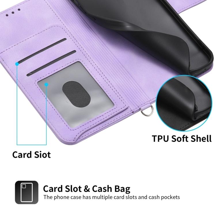 For iPhone 17 Pro Skin-feel Flowers Embossed Wallet Leather Phone Case