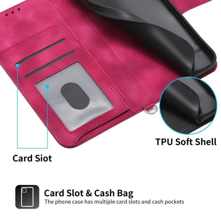 For iPhone Air Skin-feel Flowers Embossed Wallet Leather Phone Case