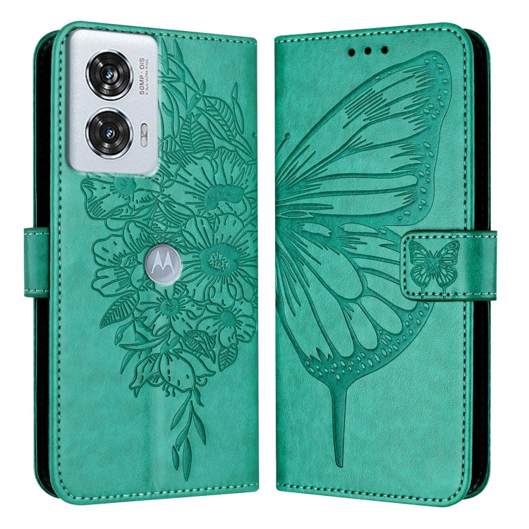For Motorola Edge 50 Fusion Embossed Butterfly Leather Phone Case