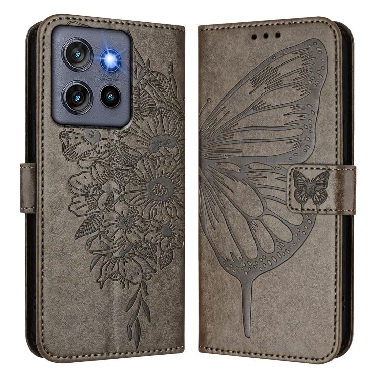 For Motorola Moto G Stylus 5G 2025 Embossed Butterfly Leather Phone Case