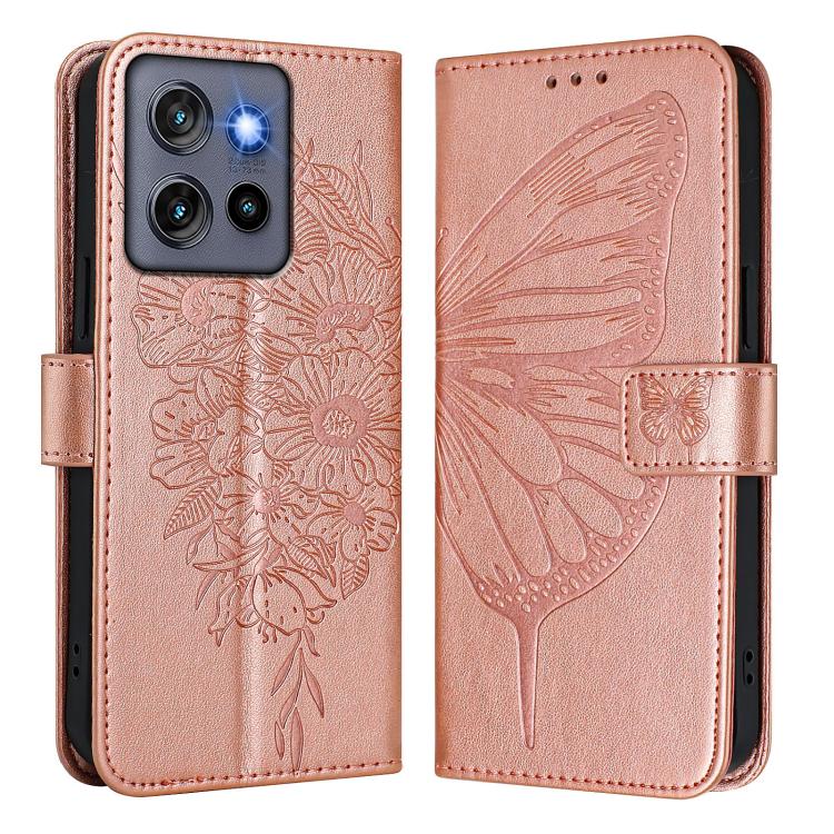 For Motorola Moto G Stylus 5G 2025 Embossed Butterfly Leather Phone Case