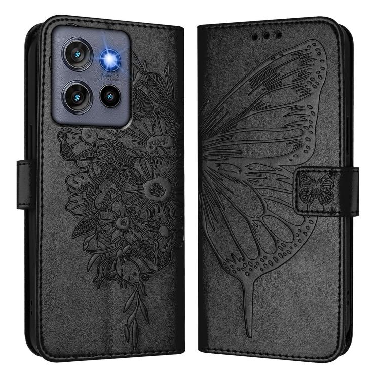 For Motorola Moto G Stylus 5G 2025 Embossed Butterfly Leather Phone Case