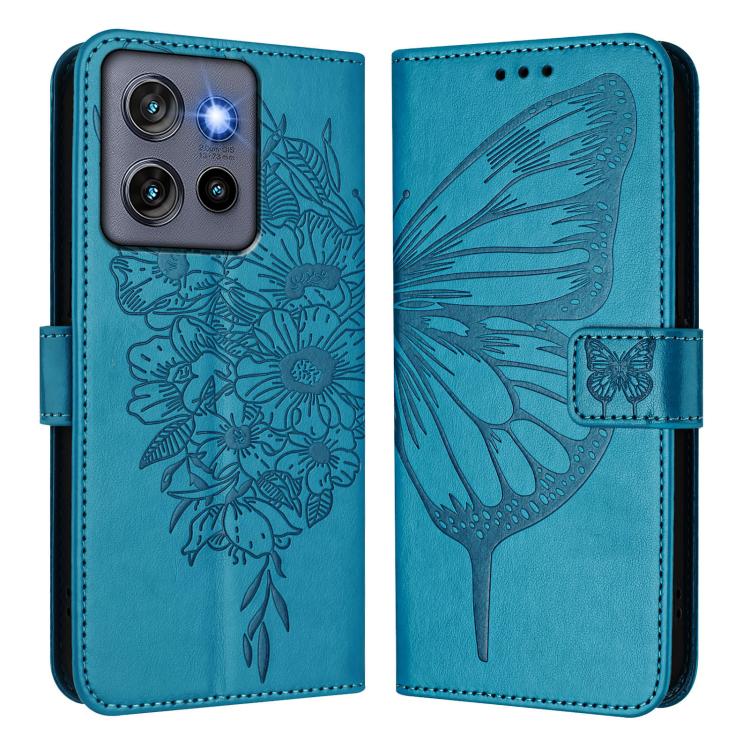 For Motorola Moto G Stylus 5G 2025 Embossed Butterfly Leather Phone Case