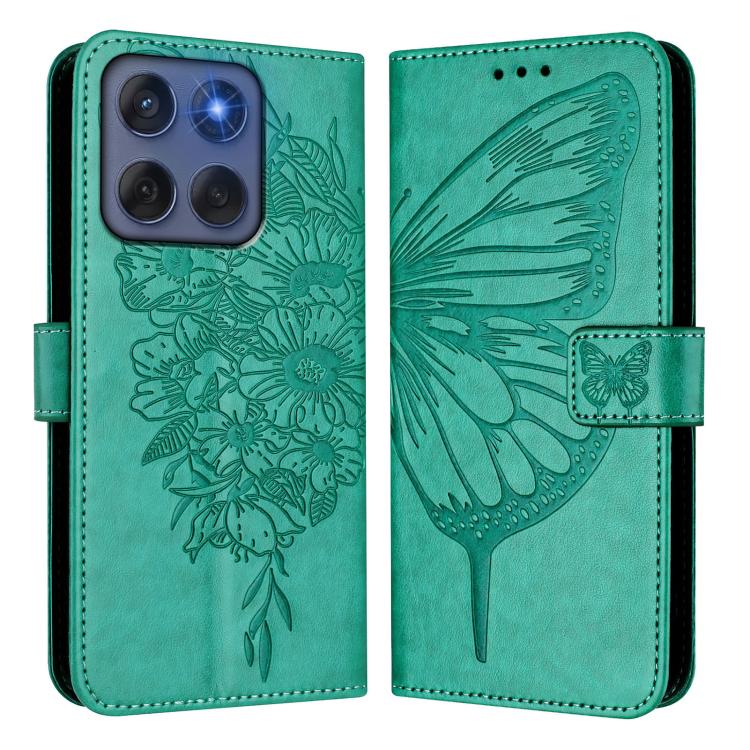 For Motorola Edge 5G 2025 / 60 Fusion 5G Embossed Butterfly Leather Phone Case