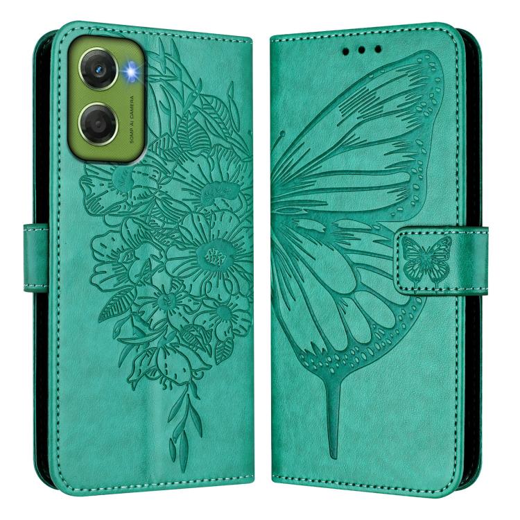For Motorola Moto G06 4G Embossed Butterfly Leather Phone Case