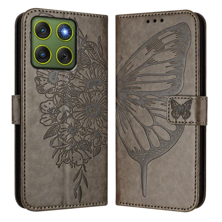 For Motorola Edge 70 5G Embossed Butterfly Leather Phone Case