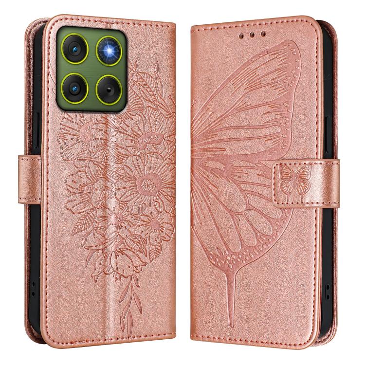 For Motorola Edge 70 5G Embossed Butterfly Leather Phone Case
