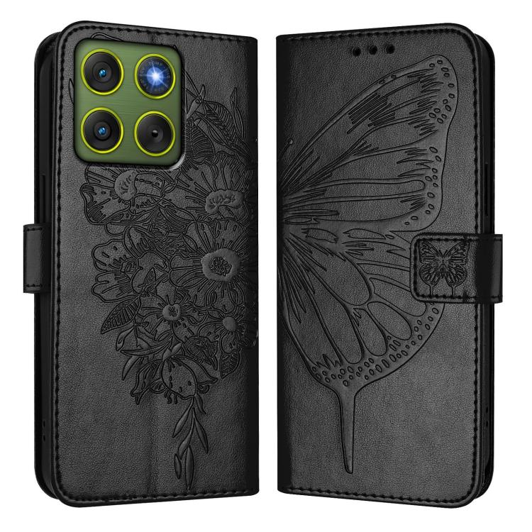 For Motorola Edge 70 5G Embossed Butterfly Leather Phone Case