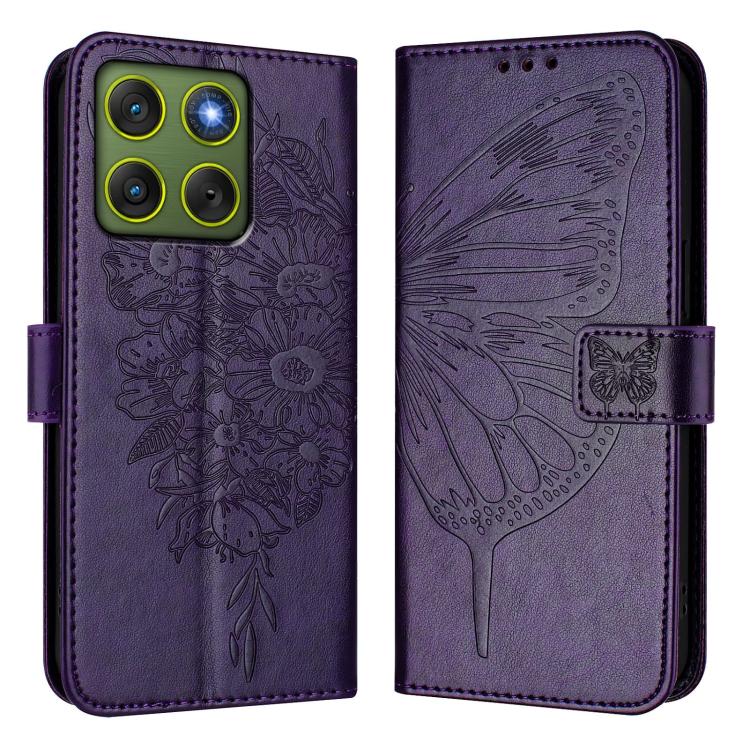 For Motorola Edge 70 5G Embossed Butterfly Leather Phone Case