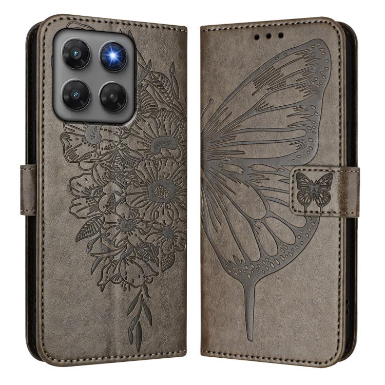 For Motorola Moto G37 / G37 Power / G47 5G Embossed Butterfly Leather Phone Case