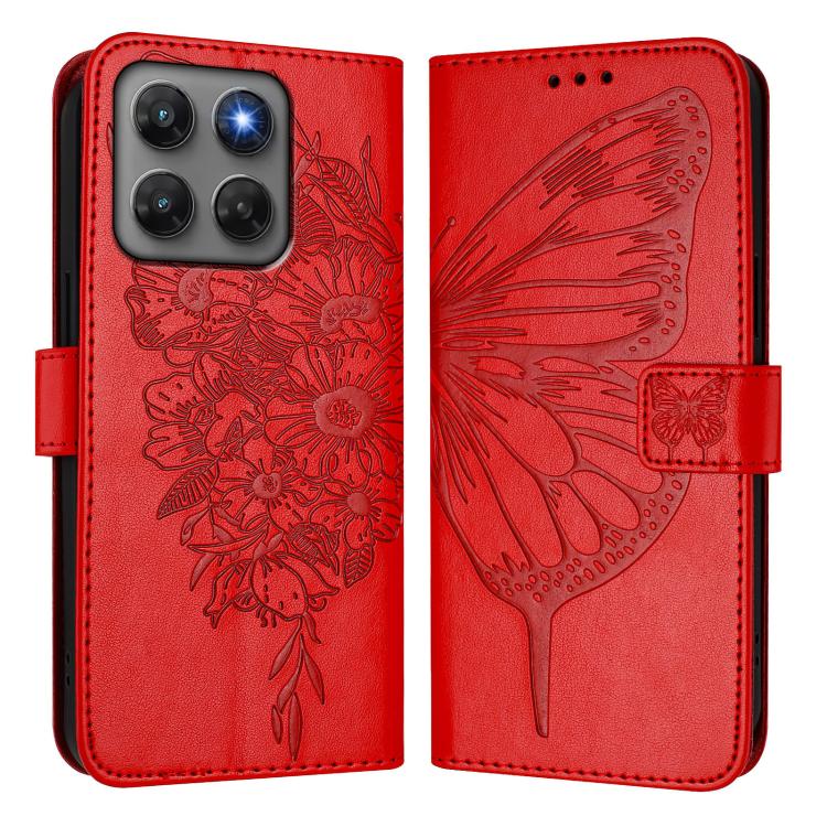 For Motorola Moto G37 / G37 Power / G47 5G Embossed Butterfly Leather Phone Case