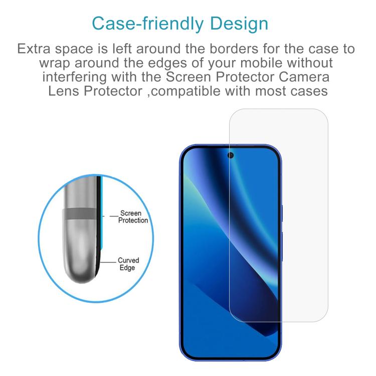 For Google Pixel 10a 50pcs 0.26mm 9H 2.5D Tempered Glass Film