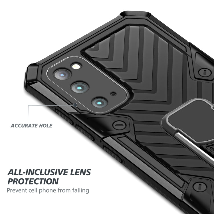For Samsung Galaxy S20 Cool Armor PC + TPU Shockproof Case with 360 Degree Rotation Ring Holder