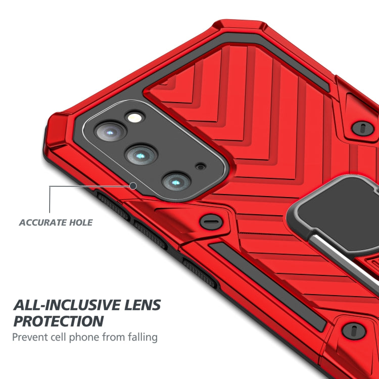 For Samsung Galaxy S20 Cool Armor PC + TPU Shockproof Case with 360 Degree Rotation Ring Holder