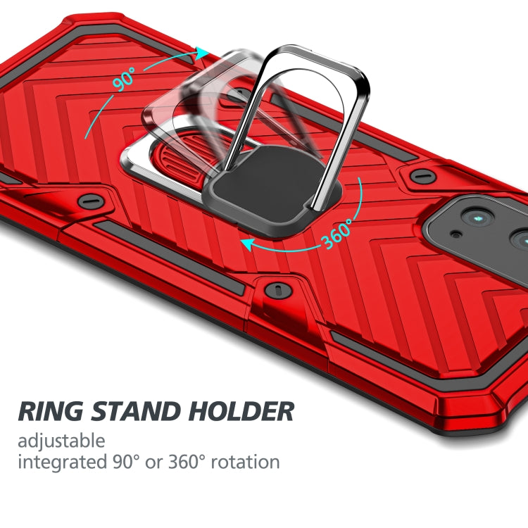 For Samsung Galaxy S20 Cool Armor PC + TPU Shockproof Case with 360 Degree Rotation Ring Holder