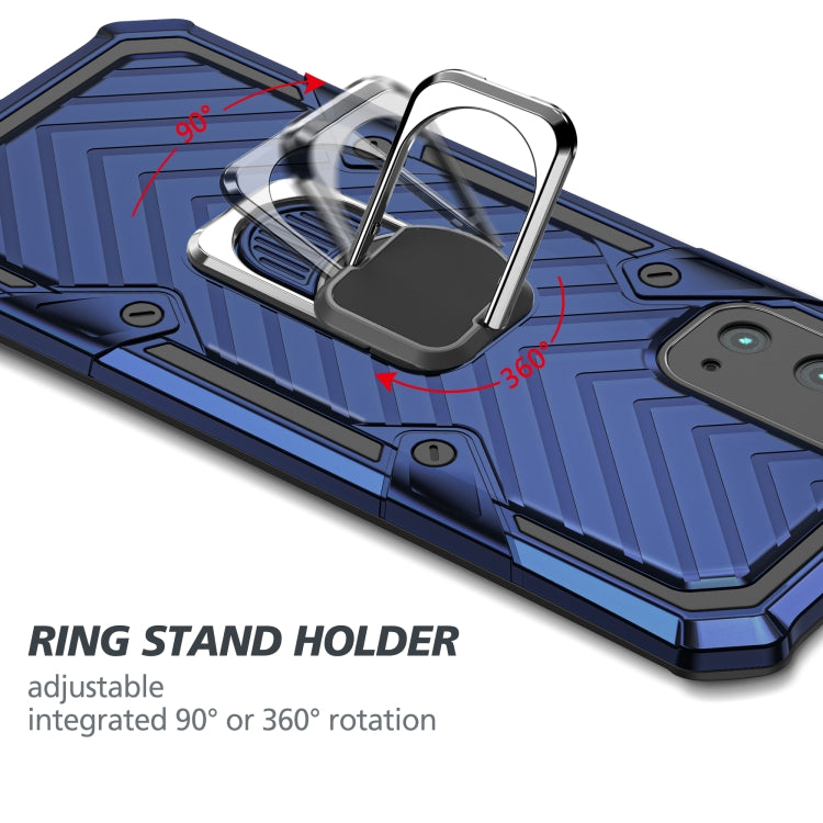 For Samsung Galaxy S20 Cool Armor PC + TPU Shockproof Case with 360 Degree Rotation Ring Holder