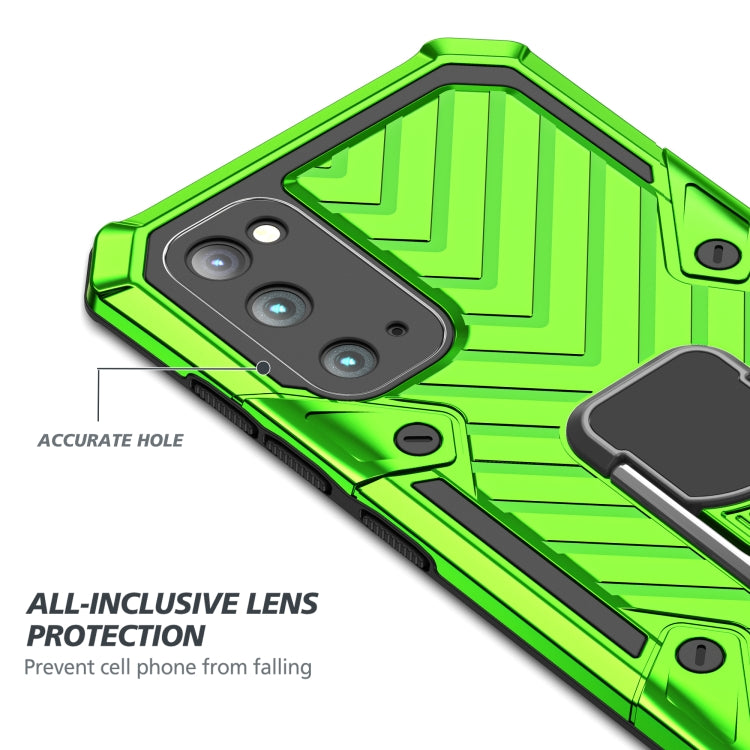 For Samsung Galaxy S20 Cool Armor PC + TPU Shockproof Case with 360 Degree Rotation Ring Holder