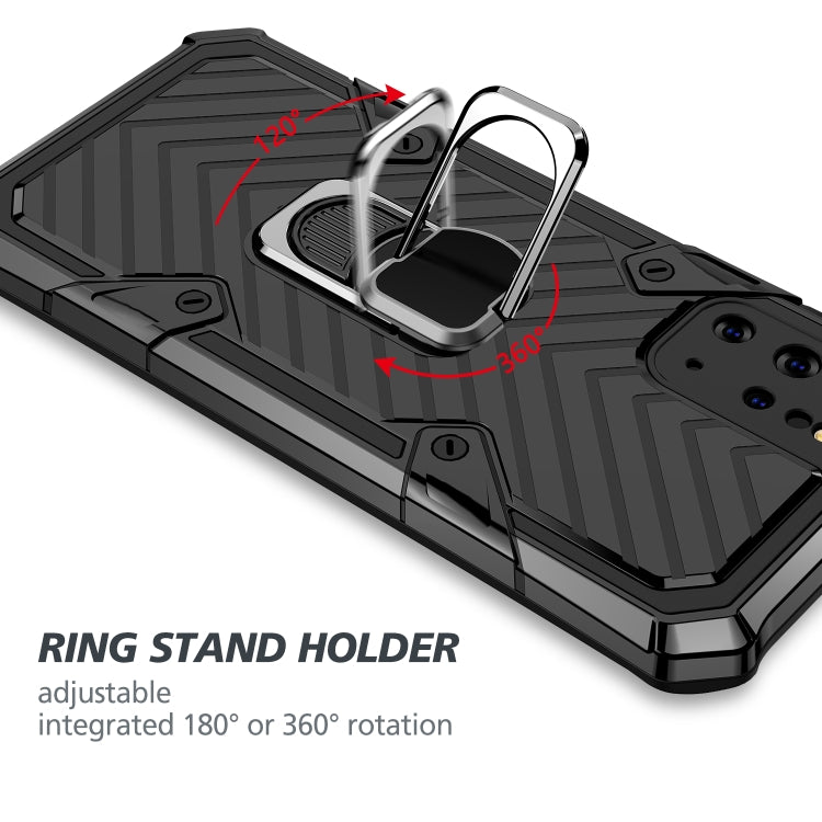 For Samsung Galaxy S20+ Cool Armor PC + TPU Shockproof Case with 360 Degree Rotation Ring Holder