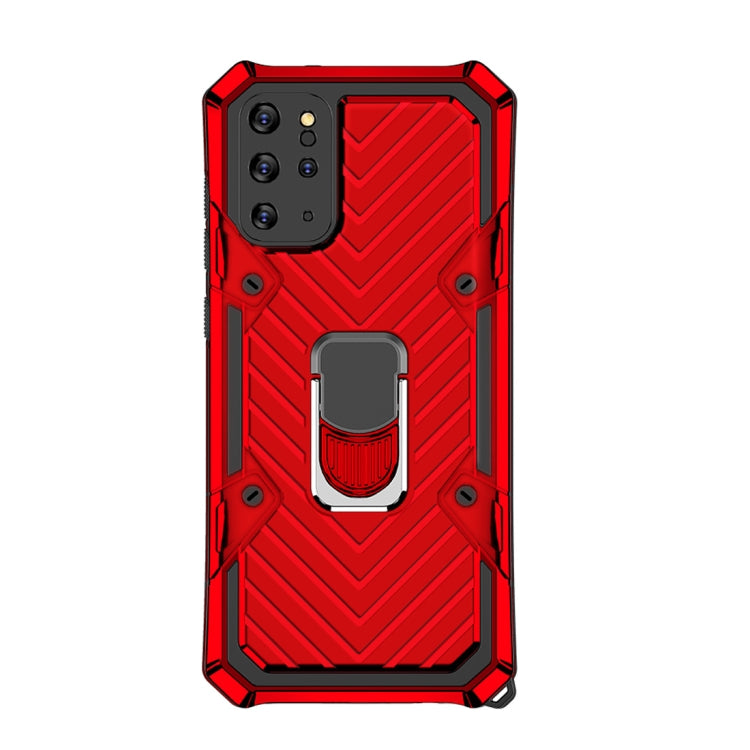 For Samsung Galaxy S20+ Cool Armor PC + TPU Shockproof Case with 360 Degree Rotation Ring Holder