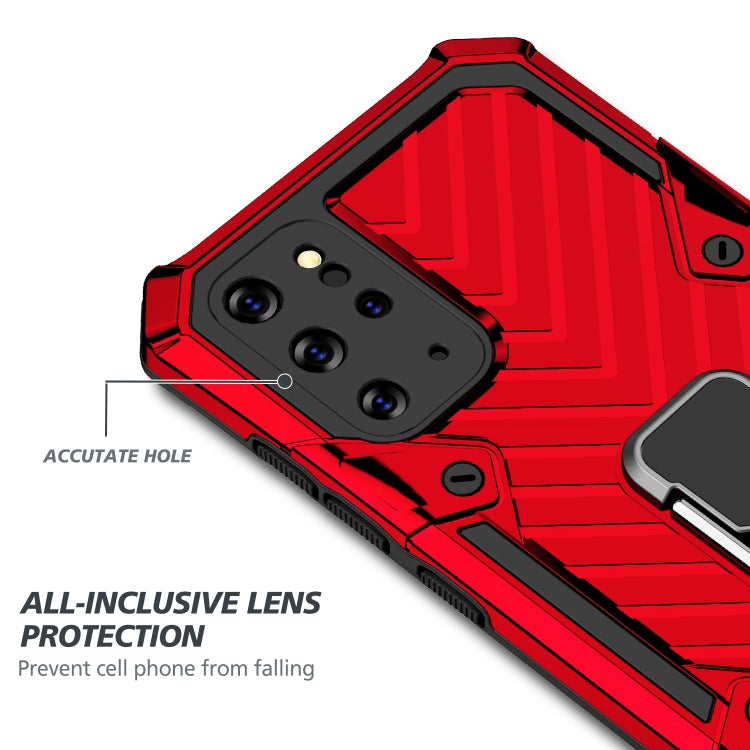 For Samsung Galaxy S20+ Cool Armor PC + TPU Shockproof Case with 360 Degree Rotation Ring Holder