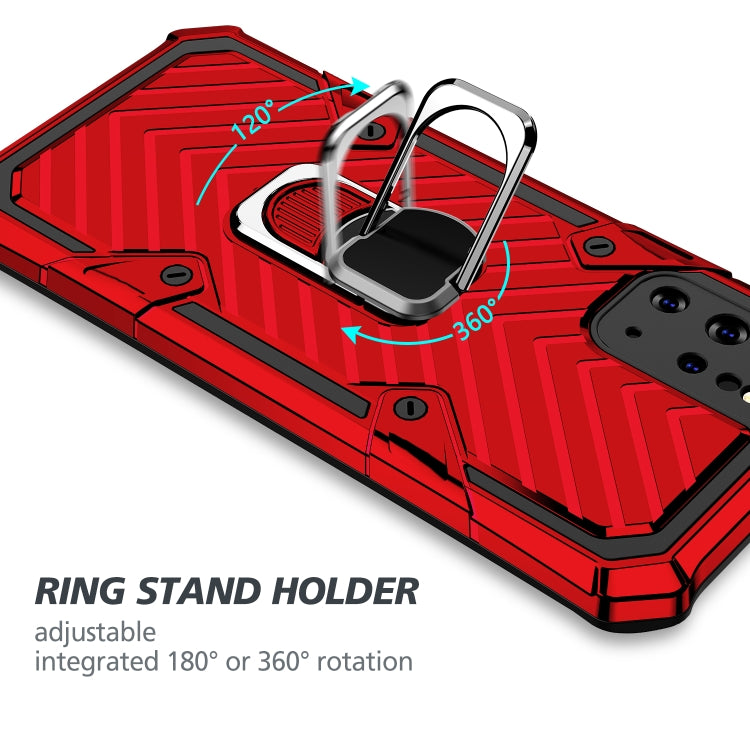 For Samsung Galaxy S20+ Cool Armor PC + TPU Shockproof Case with 360 Degree Rotation Ring Holder