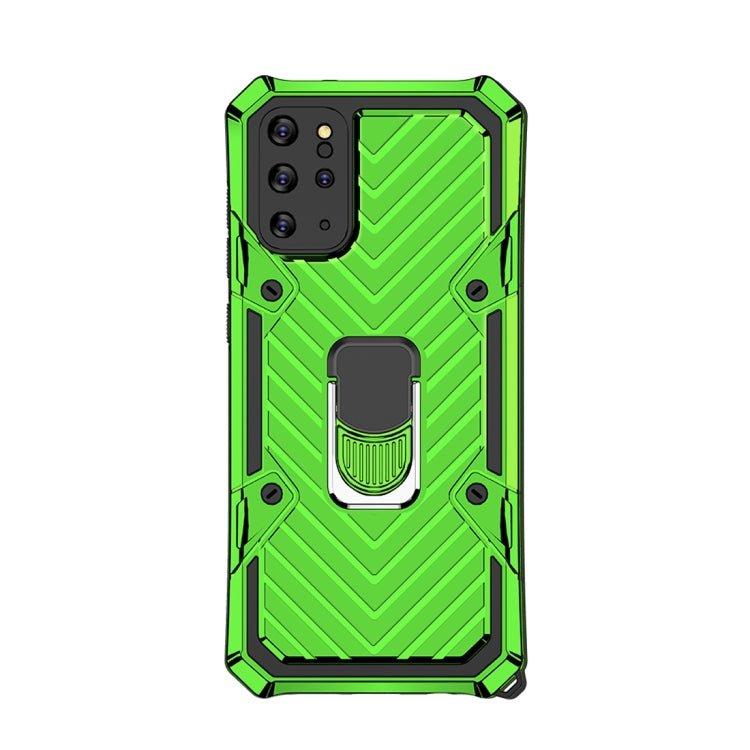 For Samsung Galaxy S20+ Cool Armor PC + TPU Shockproof Case with 360 Degree Rotation Ring Holder