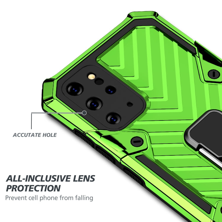 For Samsung Galaxy S20+ Cool Armor PC + TPU Shockproof Case with 360 Degree Rotation Ring Holder