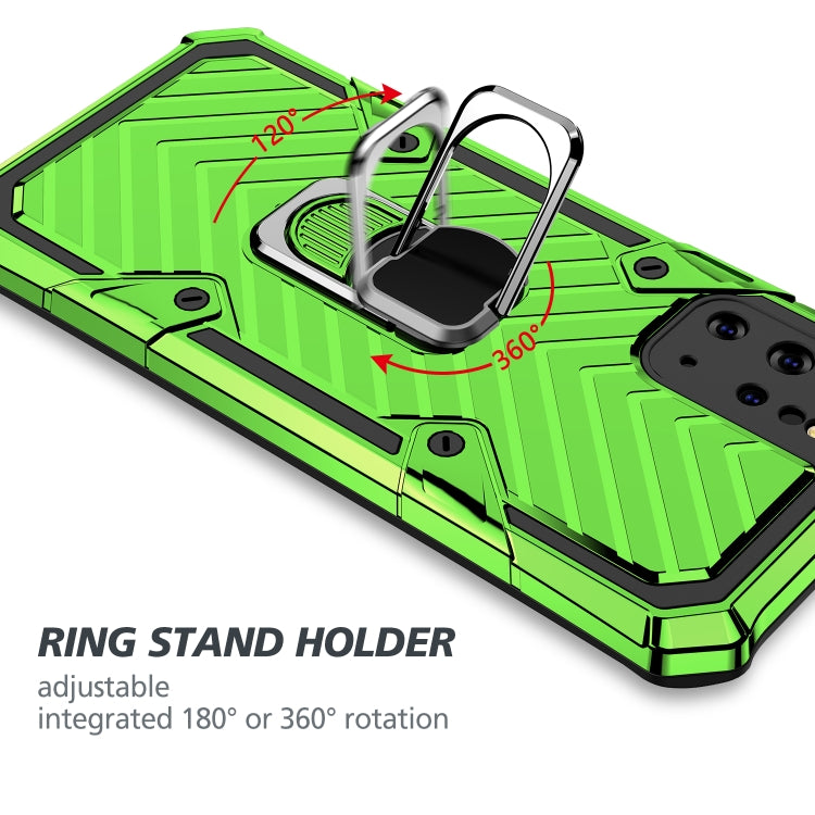 For Samsung Galaxy S20+ Cool Armor PC + TPU Shockproof Case with 360 Degree Rotation Ring Holder